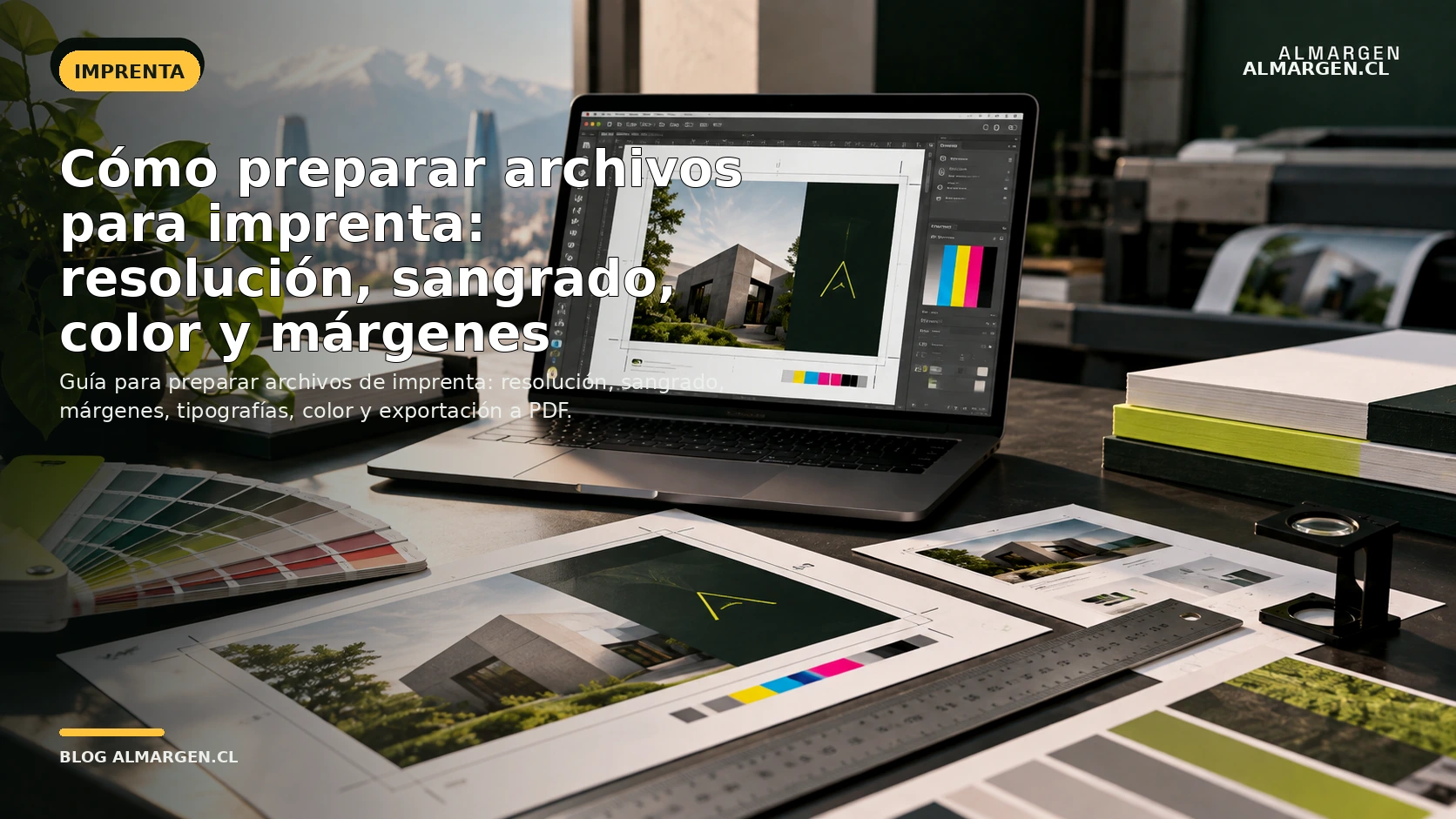 Cómo preparar archivos para imprenta: resolución, sangrado, color y márgenes