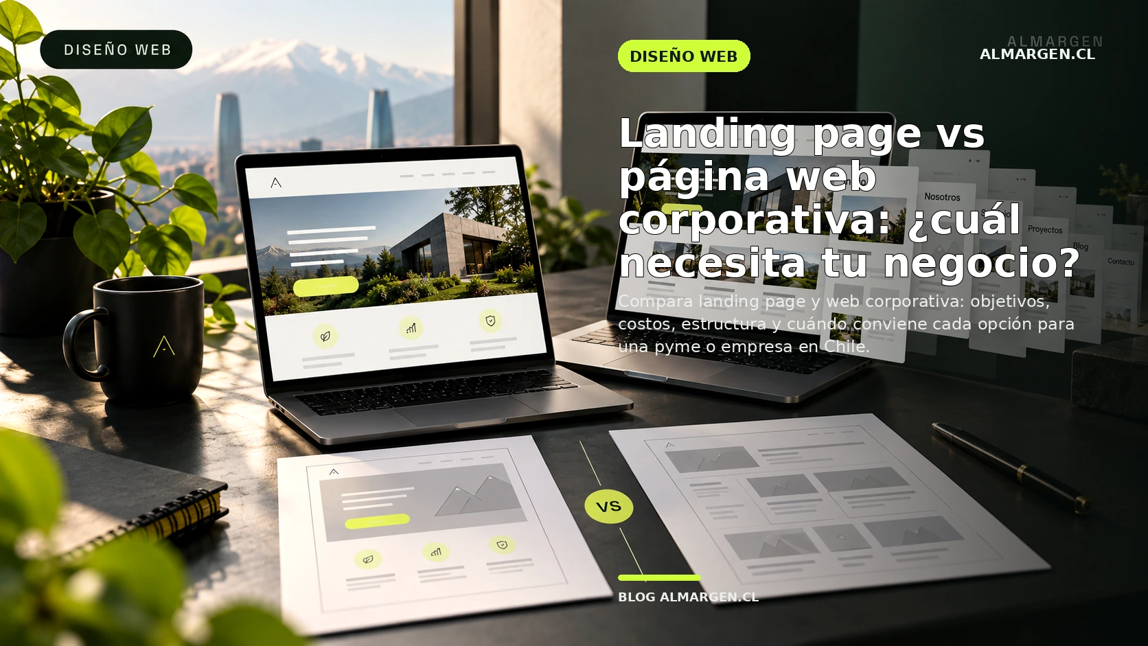 Landing page vs página web corporativa: ¿cuál necesita tu negocio?
